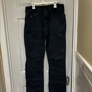 True Religion Men’s dark Blue “suede” Jeans